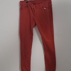 Burnt orange skinny jeans